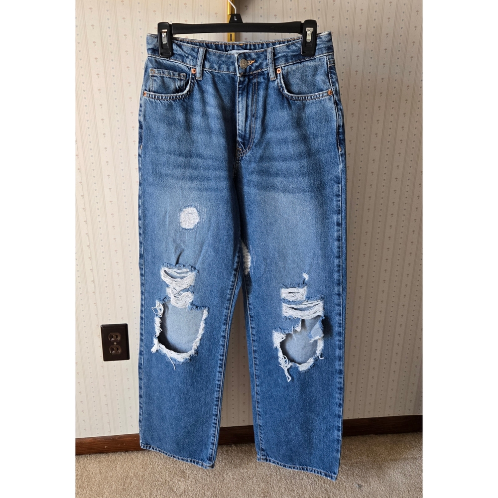 Classic Blue Distressed Jeans